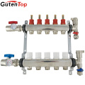 Gutentop 2018 Brass And Stainless Steel Manifold For Underfloor Heating For 1/2'' Pex